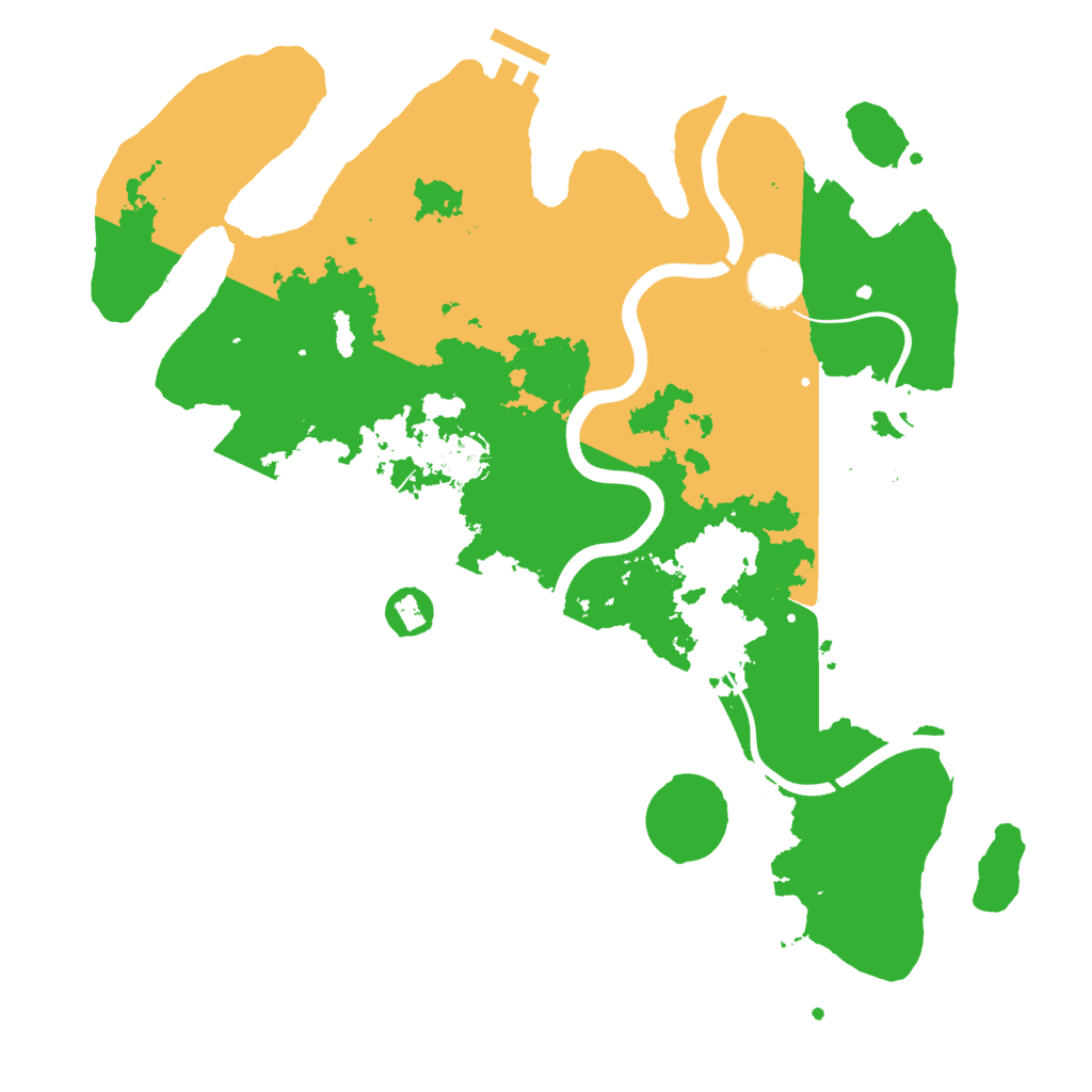 Biome Rust Map: Procedural Map, Size: 3600, Seed: 2013773393