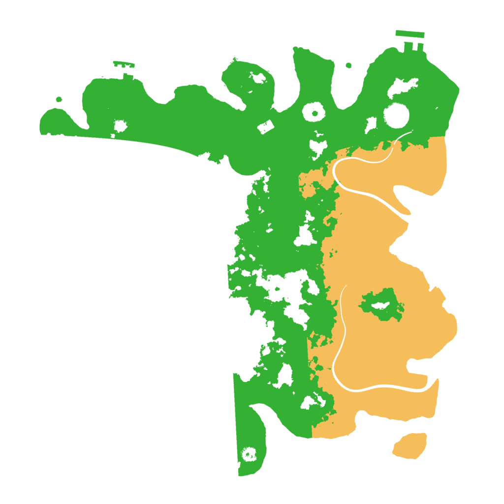 Biome Rust Map: Procedural Map, Size: 3550, Seed: 65858568