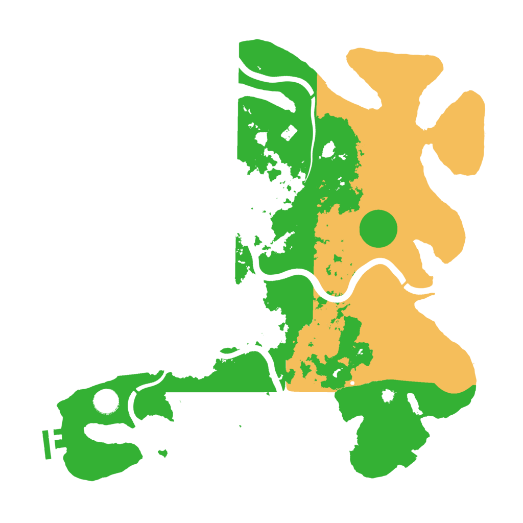 Biome Rust Map: Procedural Map, Size: 3650, Seed: 29773583
