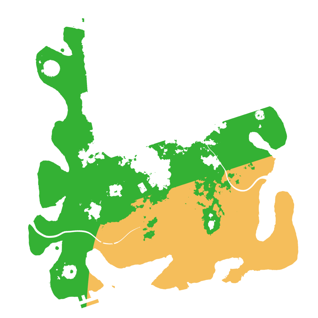 Biome Rust Map: Procedural Map, Size: 3500, Seed: 24472