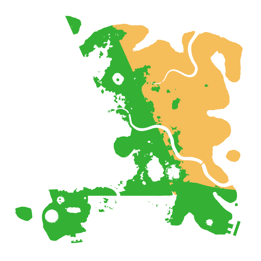 Biome Rust Map: Procedural Map, Size: 3500, Seed: 1203107978
