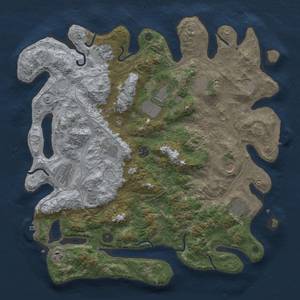 Thumbnail Rust Map: Procedural Map, Size: 4250, Seed: 192446284, 17 Monuments