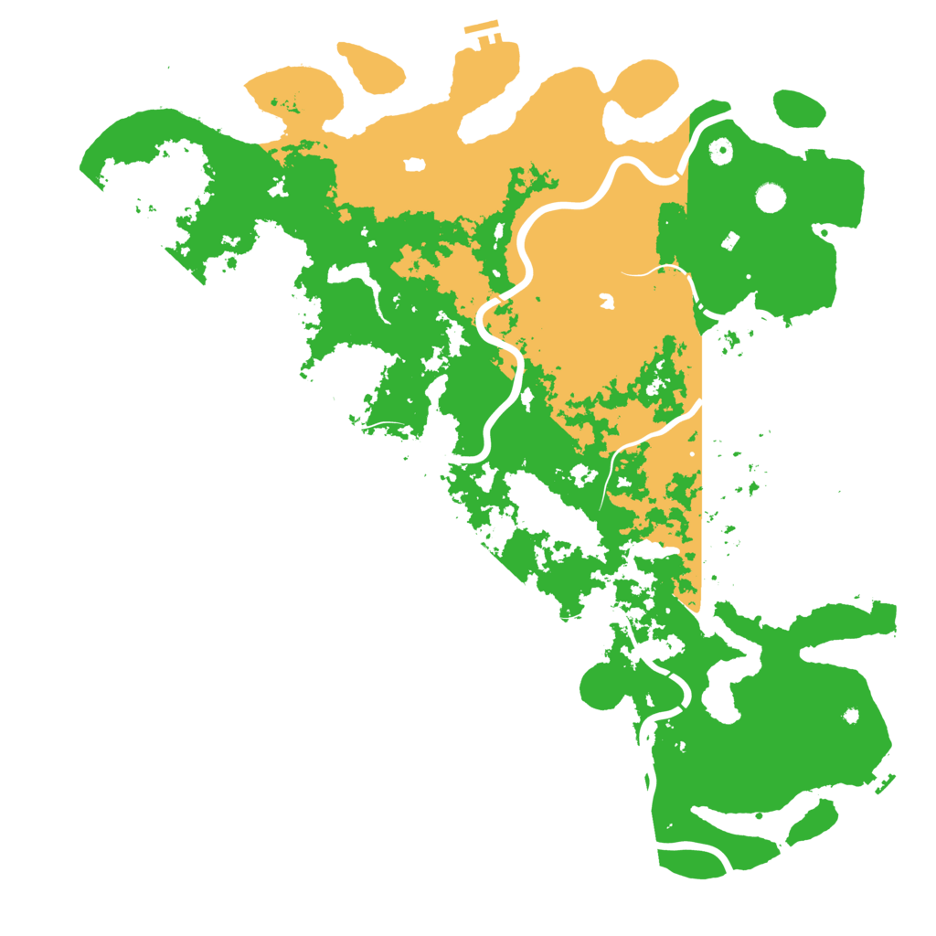 Biome Rust Map: Procedural Map, Size: 5500, Seed: 1186310