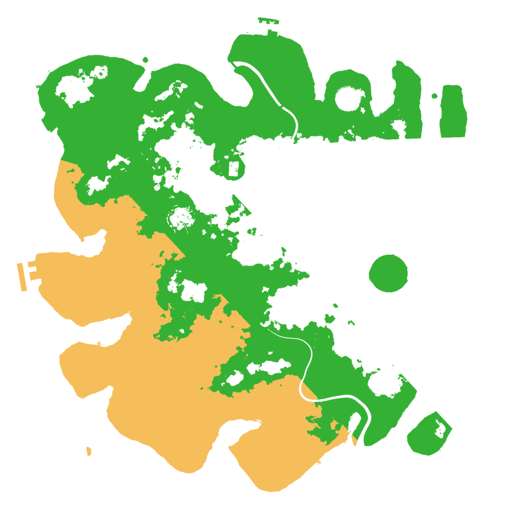 Biome Rust Map: Procedural Map, Size: 3700, Seed: 578234742