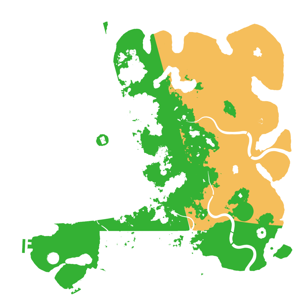 Biome Rust Map: Procedural Map, Size: 4500, Seed: 446218649