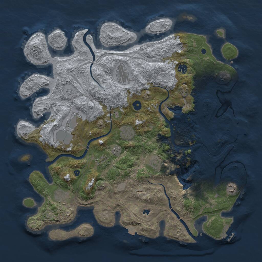 Rust Map: Procedural Map, Size: 4250, Seed: 20220504, 15 Monuments