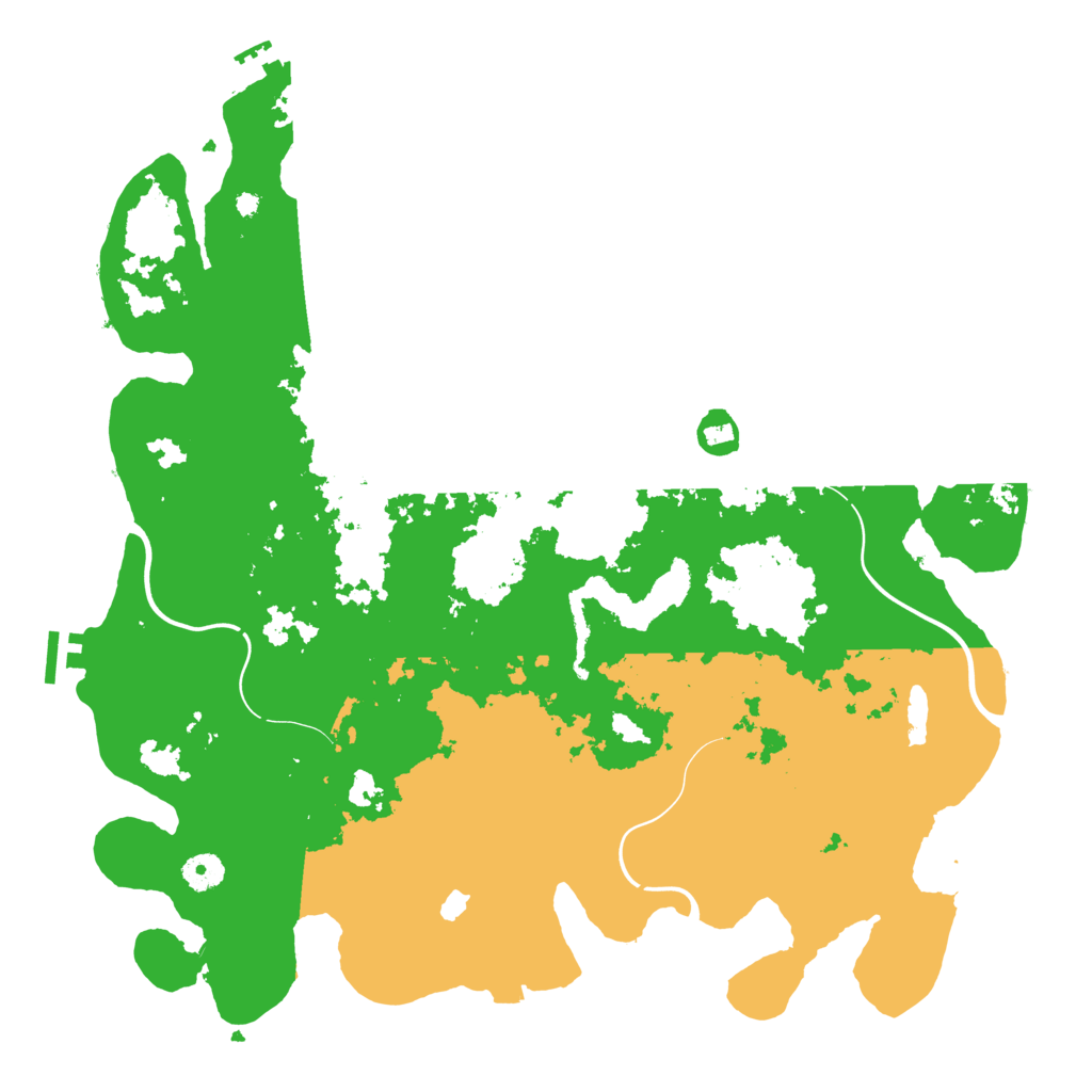 Biome Rust Map: Procedural Map, Size: 4200, Seed: 19920706
