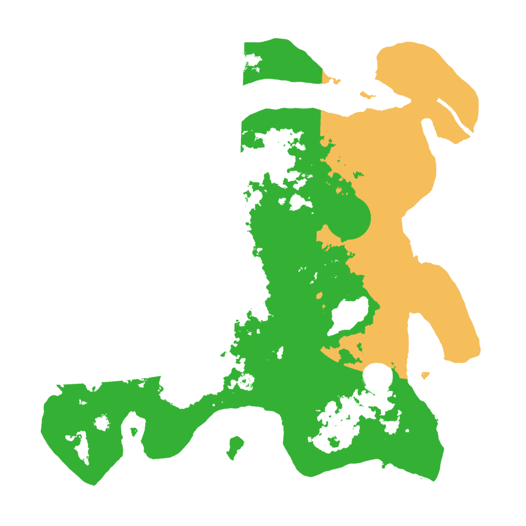 Biome Rust Map: Procedural Map, Size: 3200, Seed: 5256