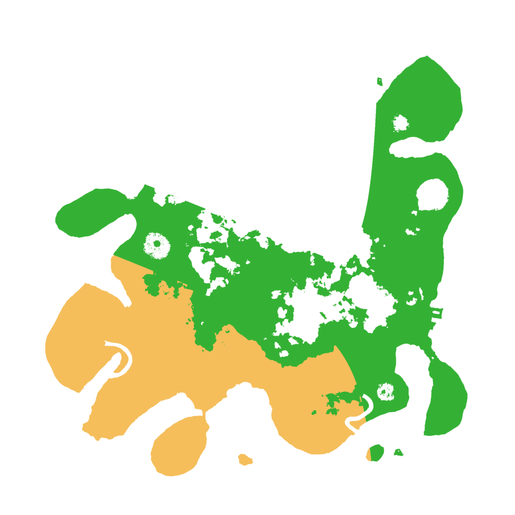 Biome Rust Map: Procedural Map, Size: 3000, Seed: 255598108