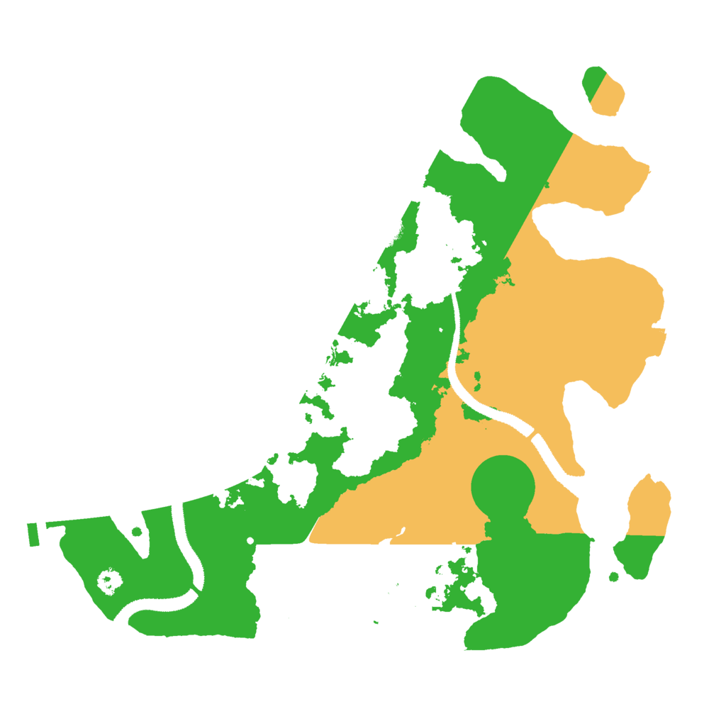 Biome Rust Map: Procedural Map, Size: 3000, Seed: 1259418154