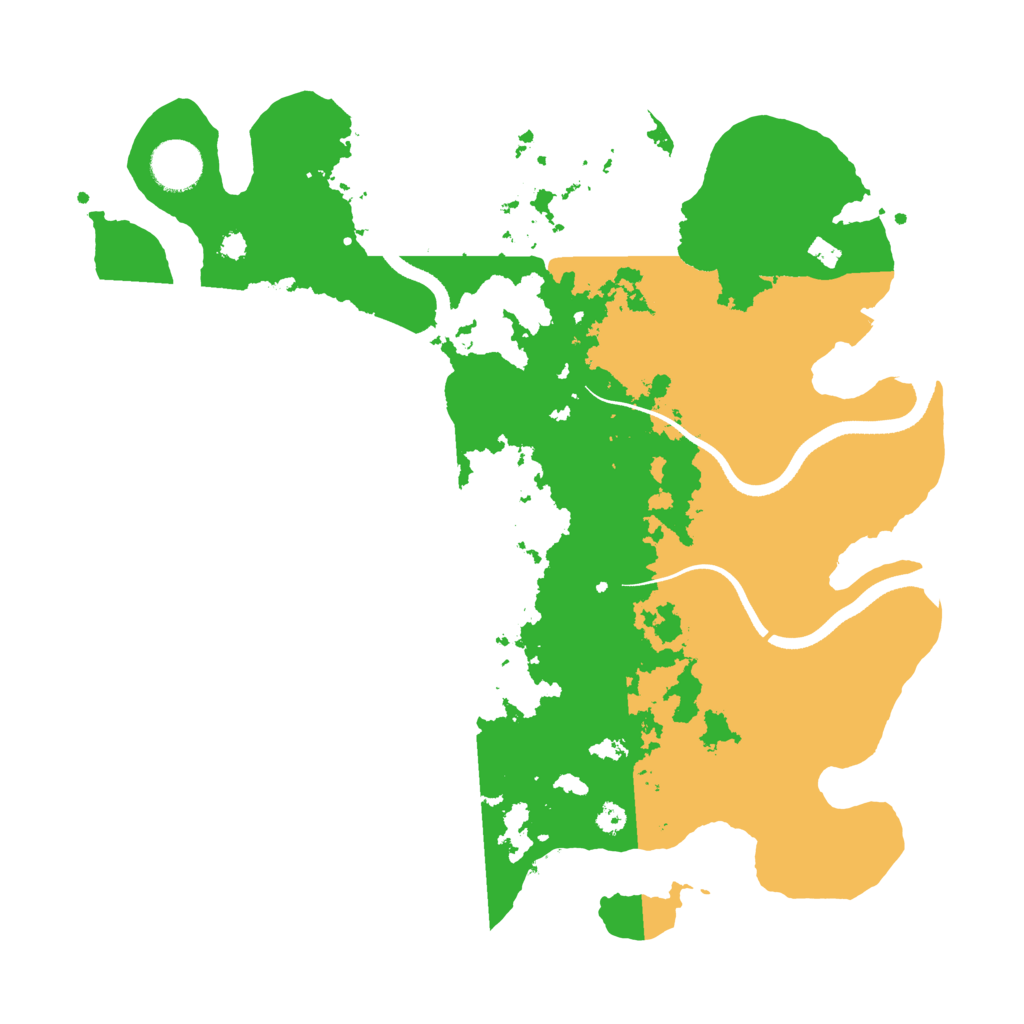 Biome Rust Map: Procedural Map, Size: 3500, Seed: 74045100