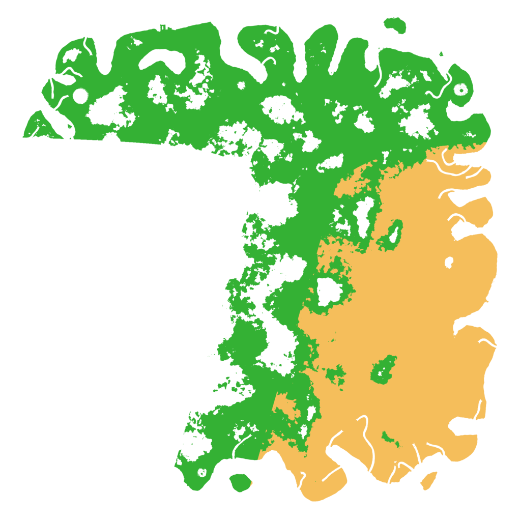 Biome Rust Map: Procedural Map, Size: 6000, Seed: 1201197501