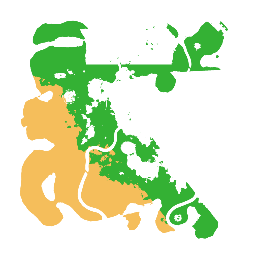 Biome Rust Map: Procedural Map, Size: 3500, Seed: 743258