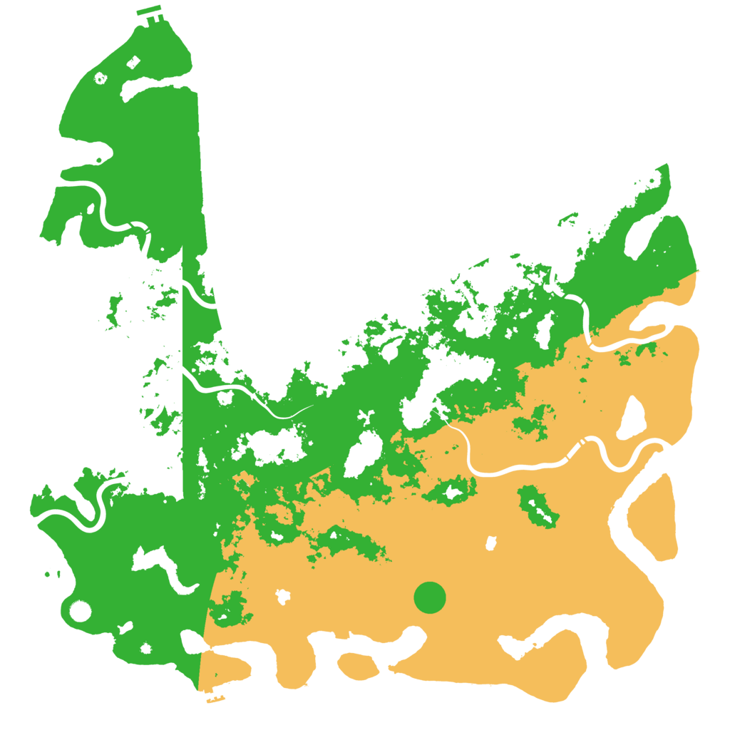 Biome Rust Map: Procedural Map, Size: 6000, Seed: 26151