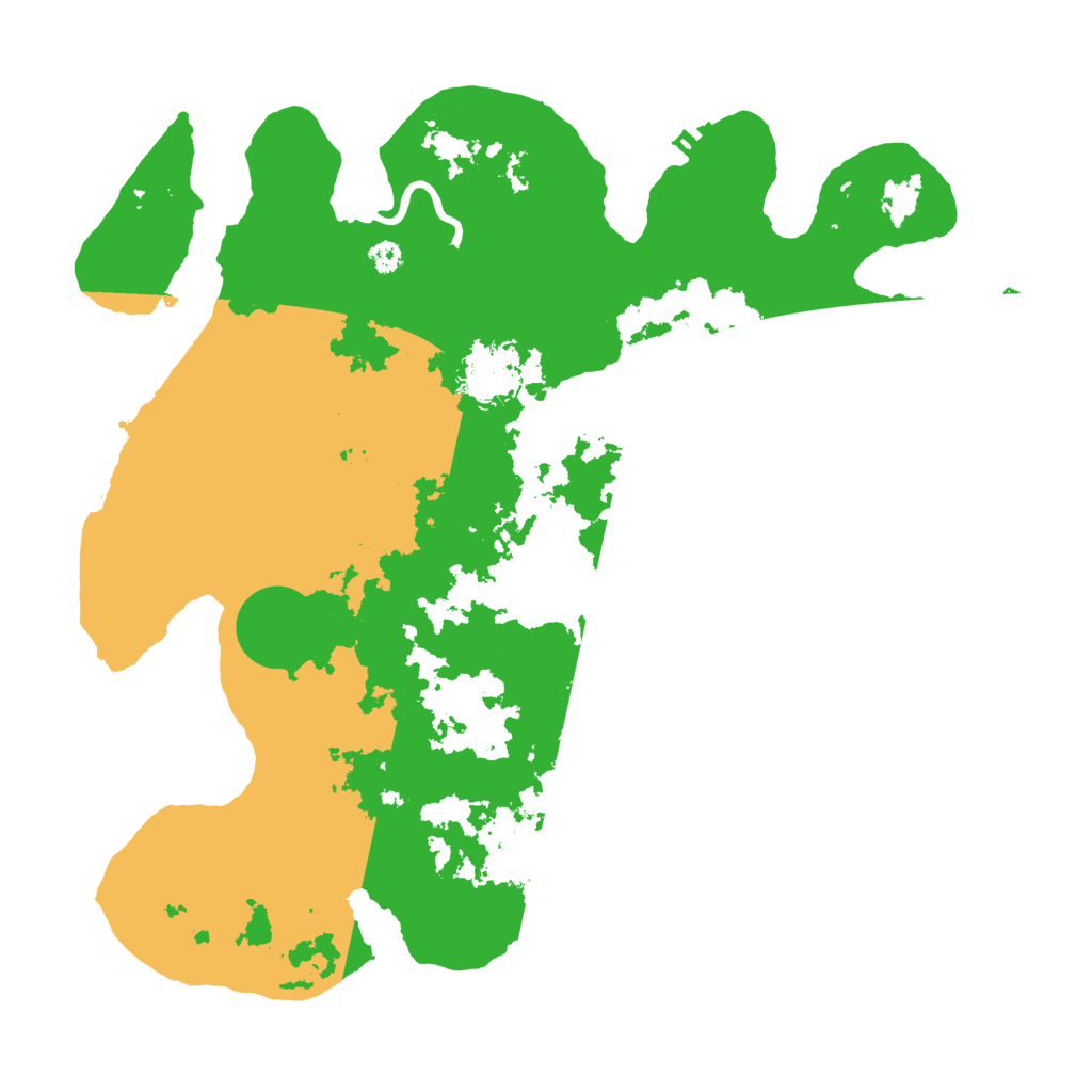 Biome Rust Map: Procedural Map, Size: 3500, Seed: 12490