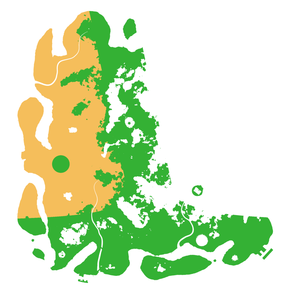 Biome Rust Map: Procedural Map, Size: 4500, Seed: 20230508