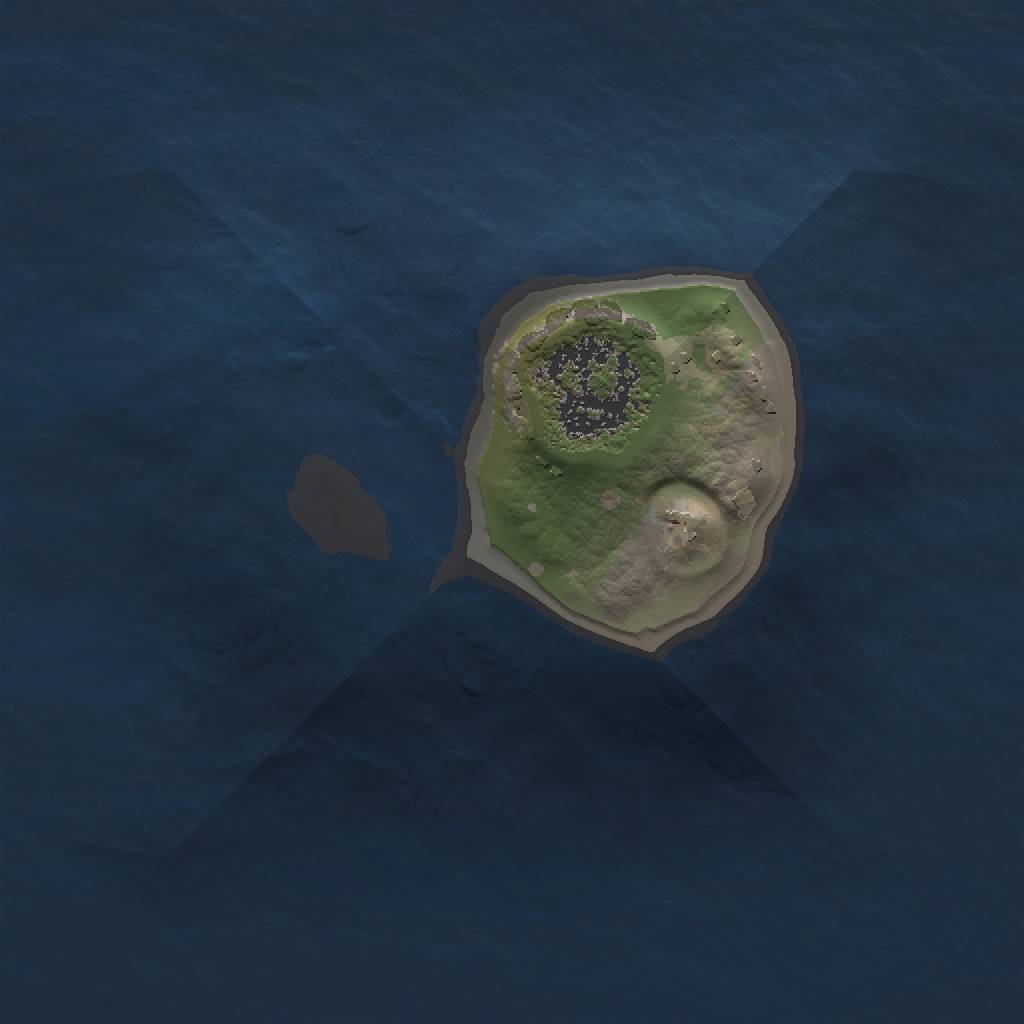Rust Map: Procedural Map, Size: 1000, Seed: 452321789, 3 Monuments