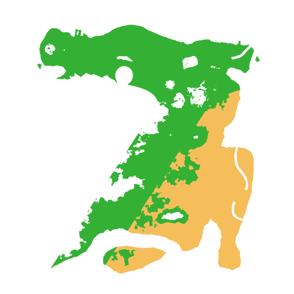 Biome Rust Map: Procedural Map, Size: 3000, Seed: 18284