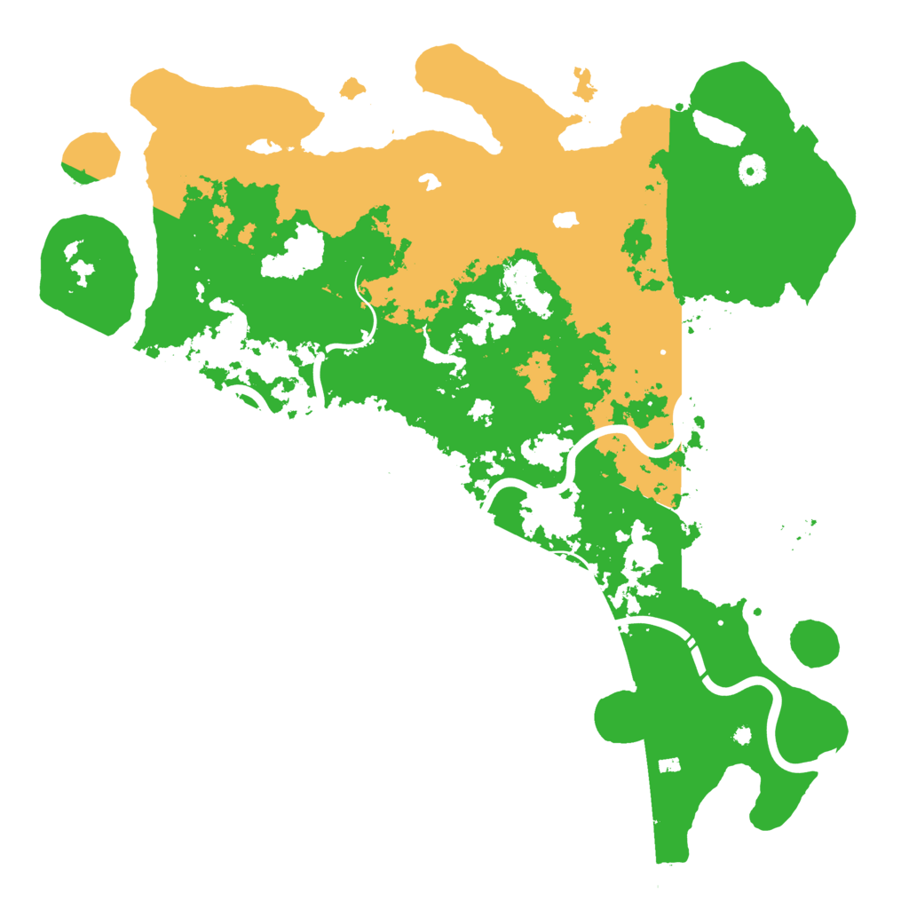 Biome Rust Map: Procedural Map, Size: 4600, Seed: 588258266