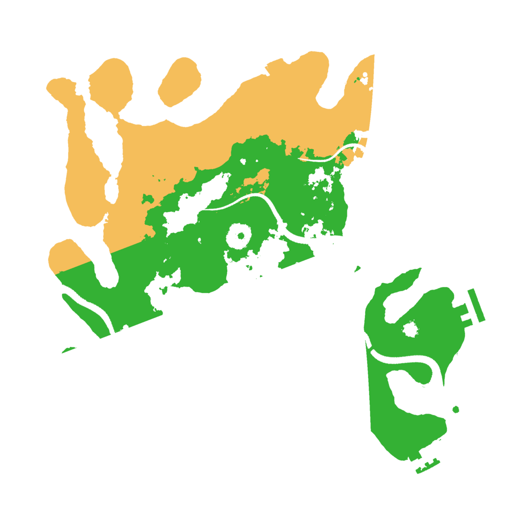 Biome Rust Map: Procedural Map, Size: 3000, Seed: 29699