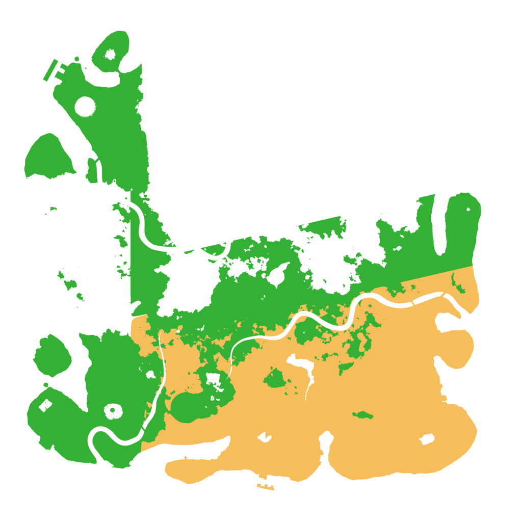 Biome Rust Map: Procedural Map, Size: 4500, Seed: 3318