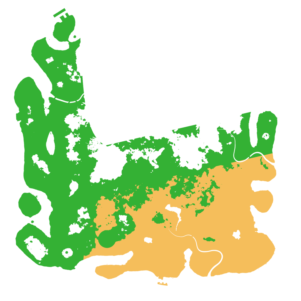 Biome Rust Map: Procedural Map, Size: 4500, Seed: 3318