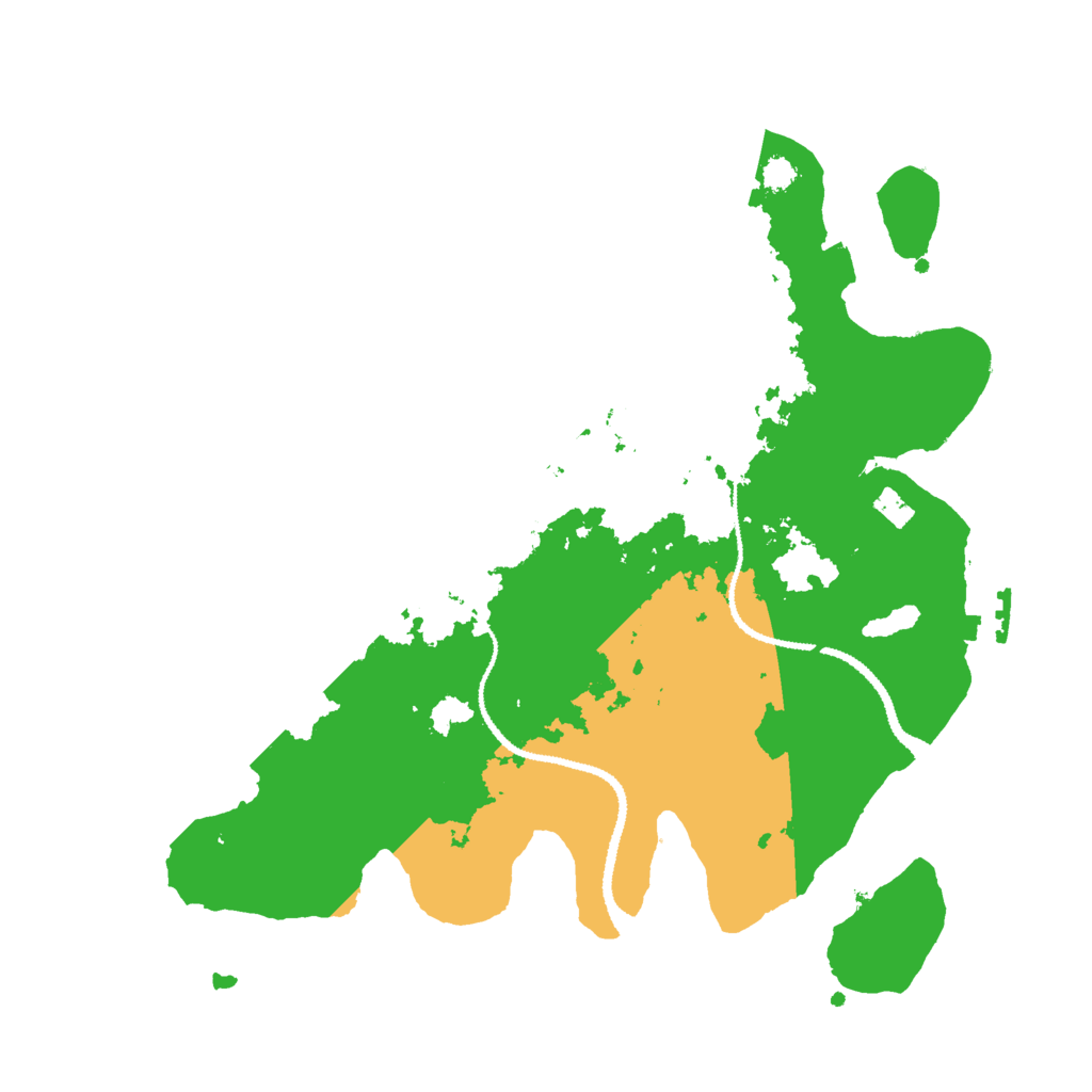 Biome Rust Map: Procedural Map, Size: 3000, Seed: 26680