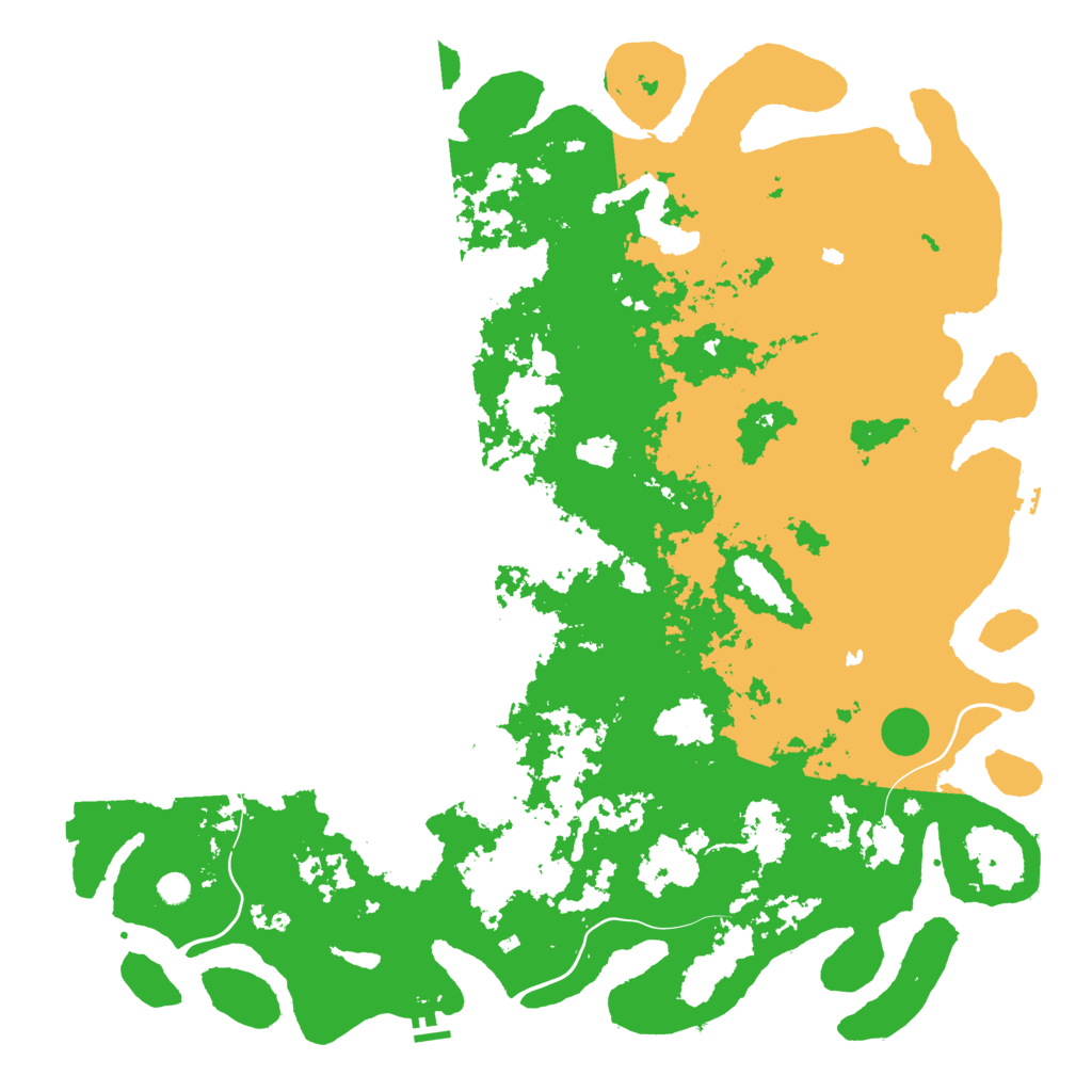Biome Rust Map: Procedural Map, Size: 6000, Seed: 9232923