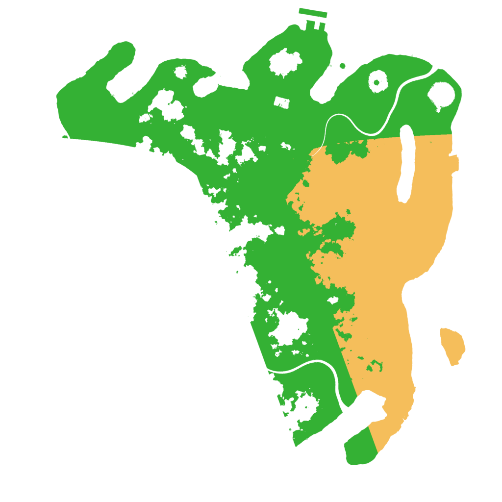 Biome Rust Map: Procedural Map, Size: 3600, Seed: 349066076