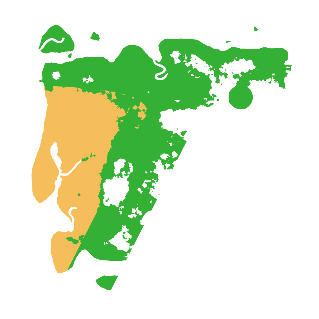 Biome Rust Map: Procedural Map, Size: 3500, Seed: 154541
