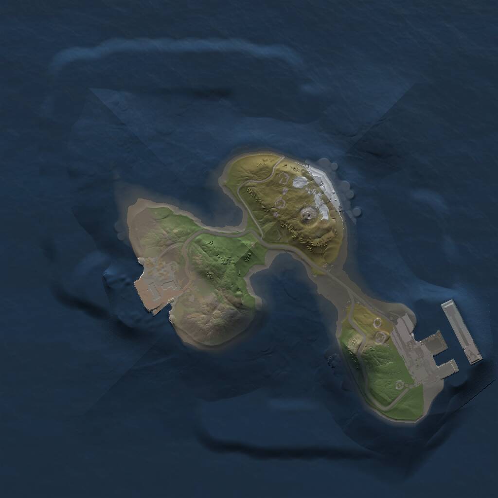 Rust Map: Procedural Map, Size: 1500, Seed: 781353616, 2 Monuments