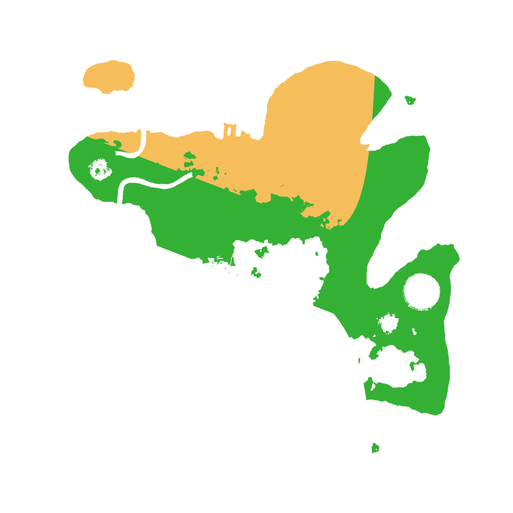 Biome Rust Map: Procedural Map, Size: 2500, Seed: 1440970651