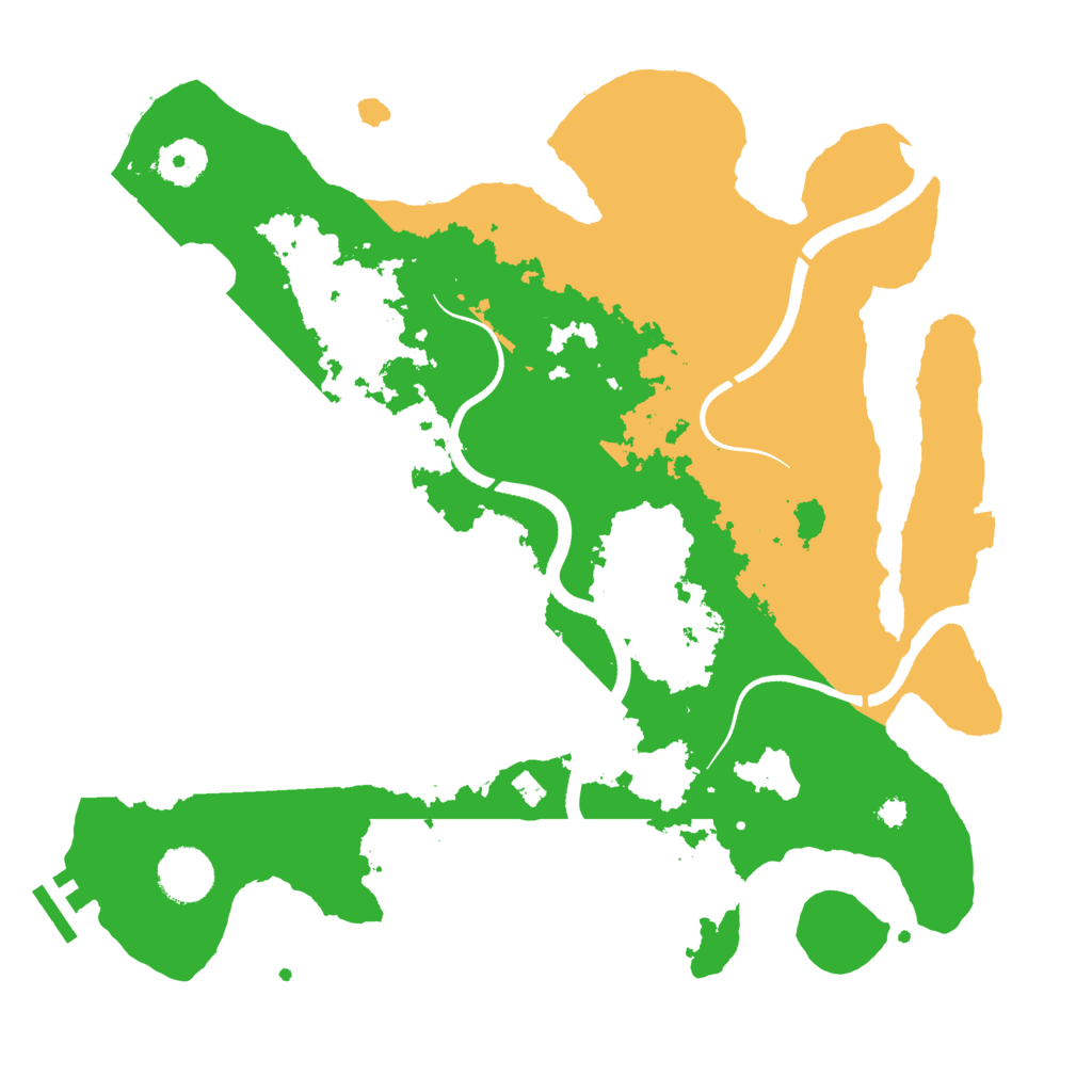 Biome Rust Map: Procedural Map, Size: 3500, Seed: 1375078859