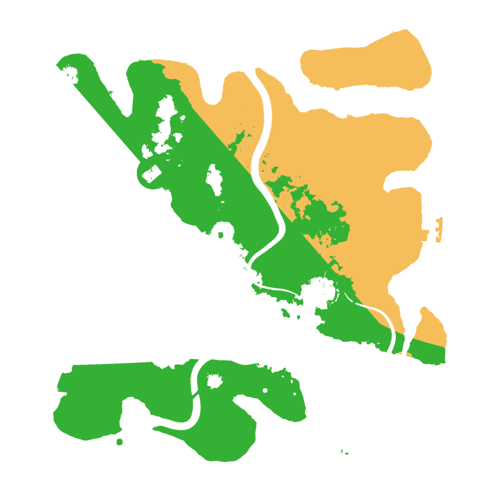 Biome Rust Map: Procedural Map, Size: 3000, Seed: 2068260216