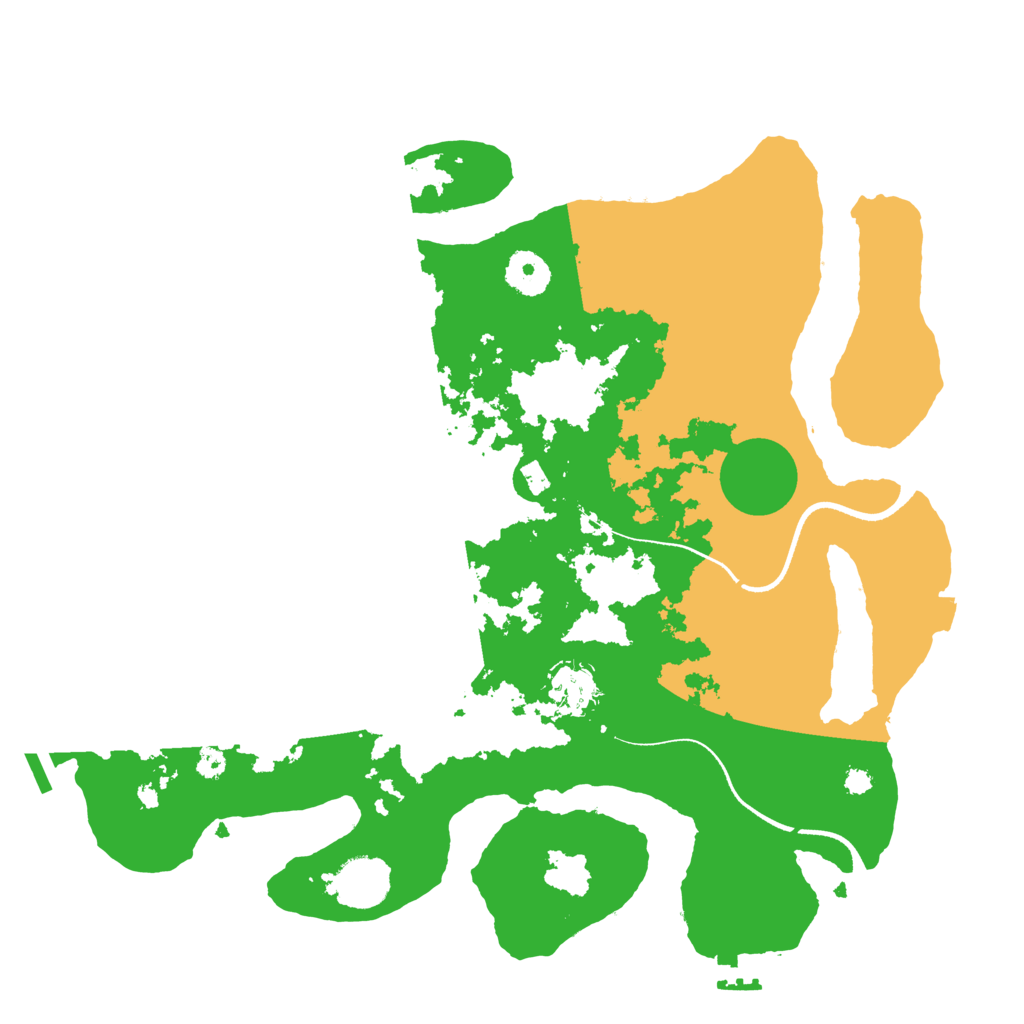 Biome Rust Map: Procedural Map, Size: 3500, Seed: 2121105303