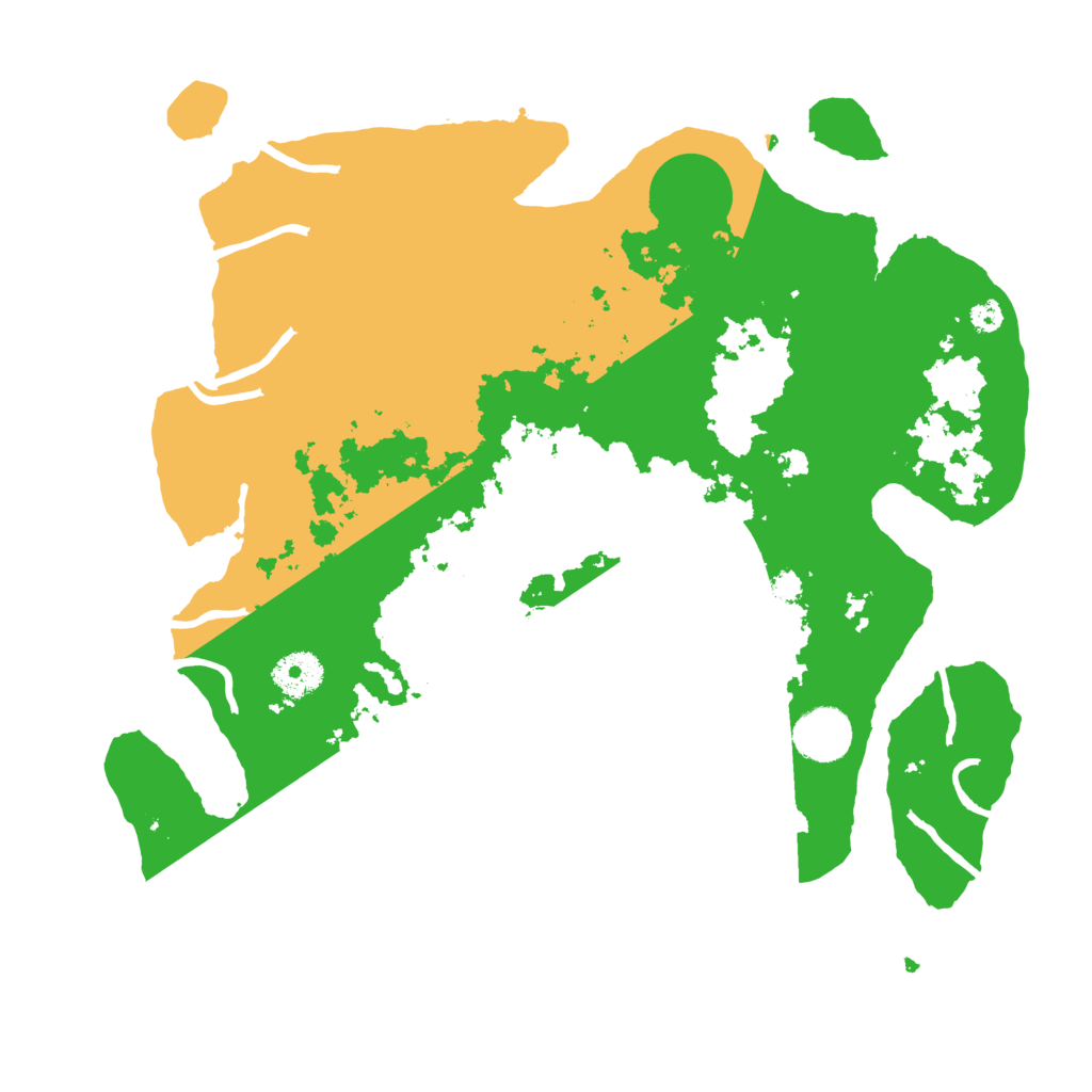 Biome Rust Map: Procedural Map, Size: 3500, Seed: 5827