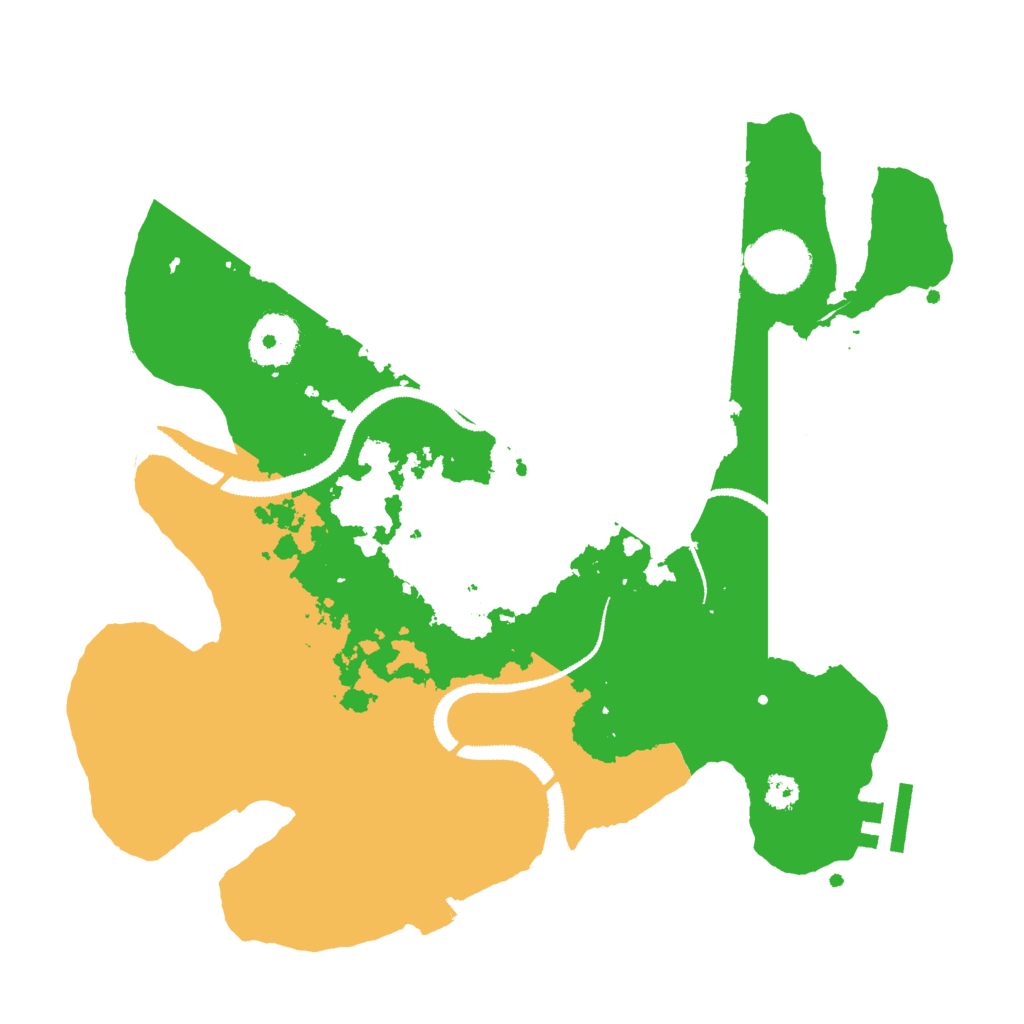 Biome Rust Map: Procedural Map, Size: 3000, Seed: 10541