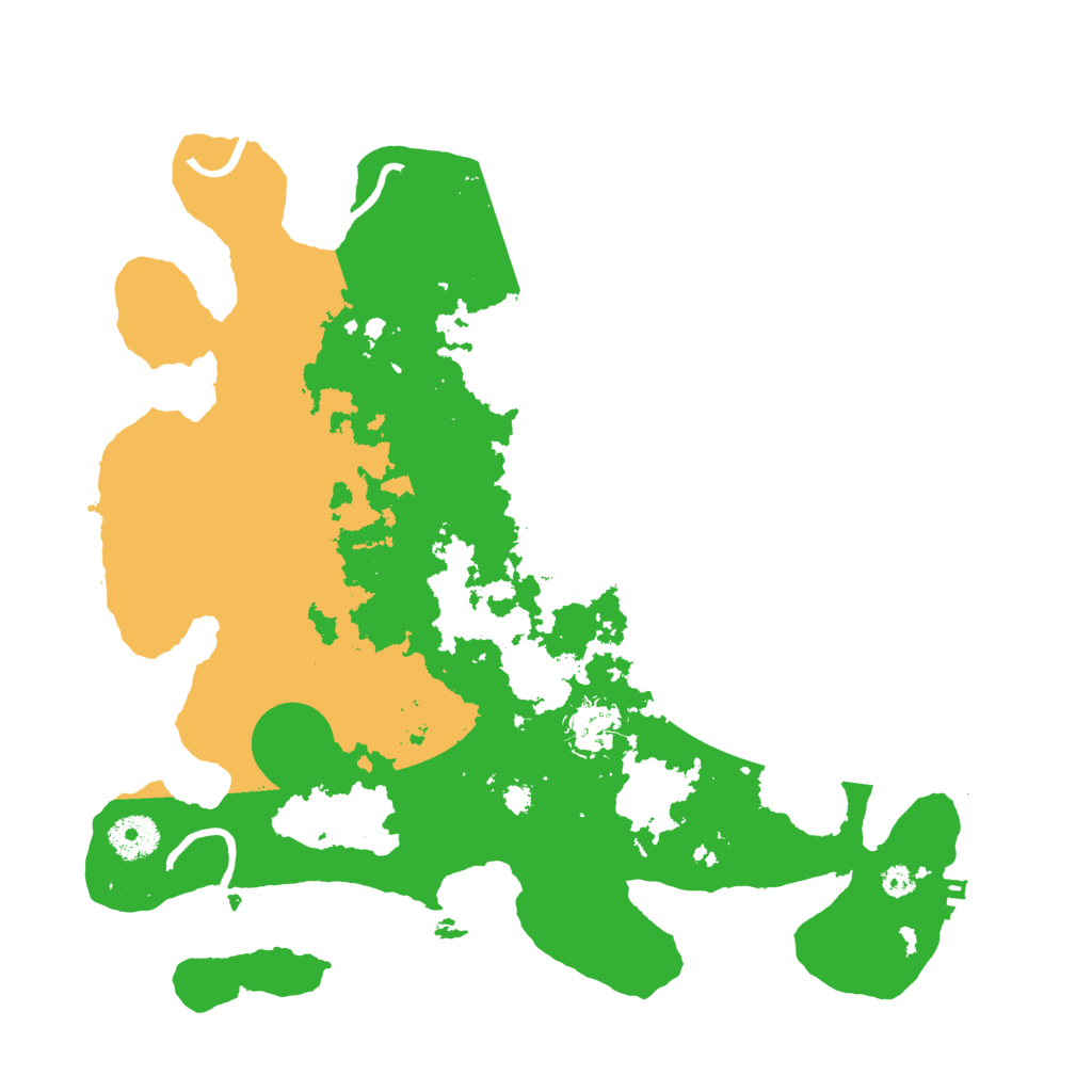 Biome Rust Map: Procedural Map, Size: 3500, Seed: 444894065