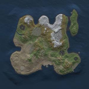 Thumbnail Rust Map: Procedural Map, Size: 2500, Seed: 928544052, 9 Monuments