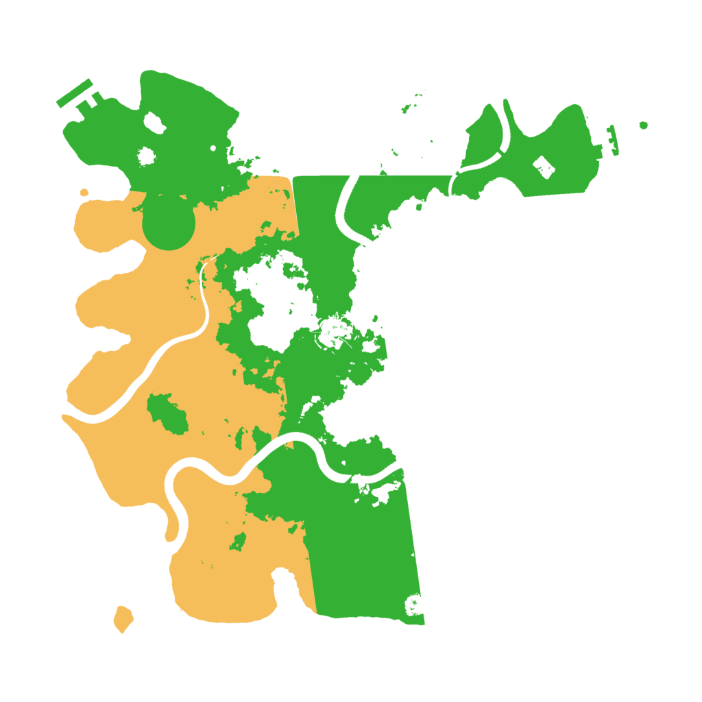 Biome Rust Map: Procedural Map, Size: 3500, Seed: 4498867