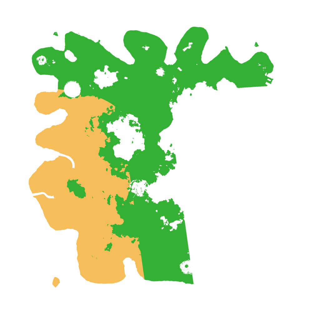 Biome Rust Map: Procedural Map, Size: 3500, Seed: 4498867