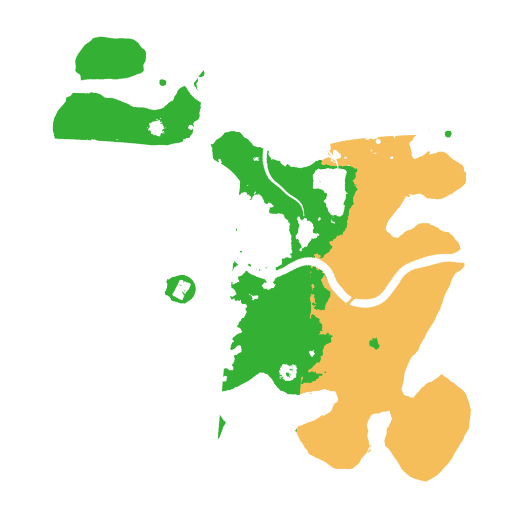 Biome Rust Map: Procedural Map, Size: 3000, Seed: 7548126