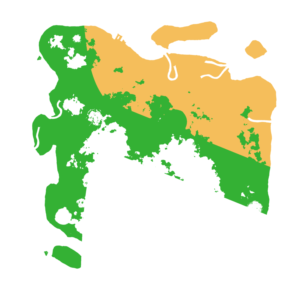 Biome Rust Map: Procedural Map, Size: 3500, Seed: 16303