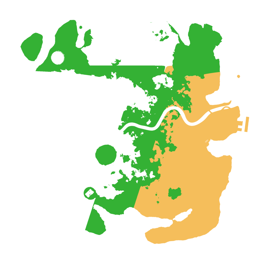 Biome Rust Map: Procedural Map, Size: 3500, Seed: 59129616