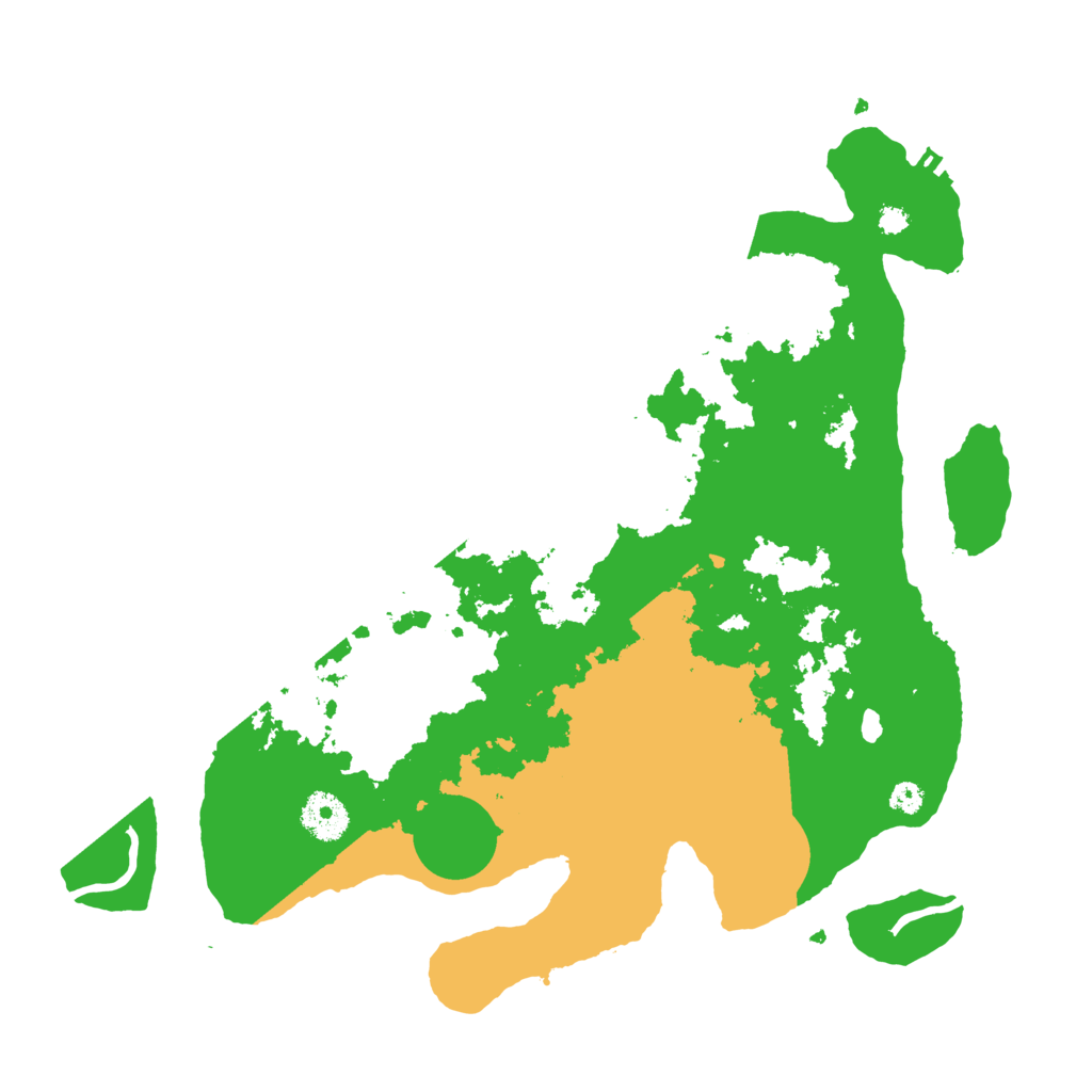 Biome Rust Map: Procedural Map, Size: 3500, Seed: 142474576