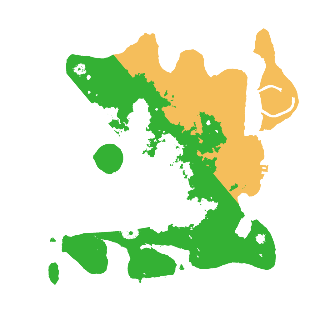 Biome Rust Map: Procedural Map, Size: 3000, Seed: 3705642
