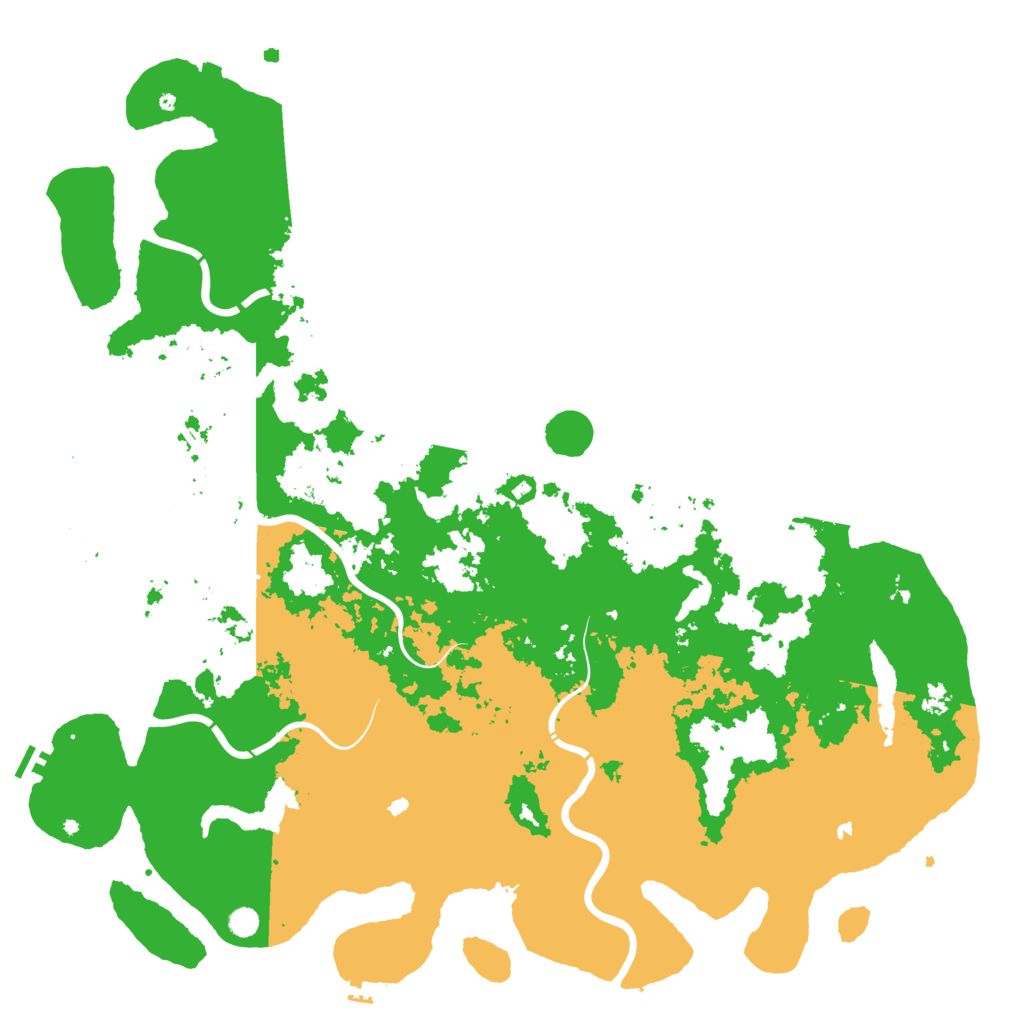 Biome Rust Map: Procedural Map, Size: 6000, Seed: 2001843533