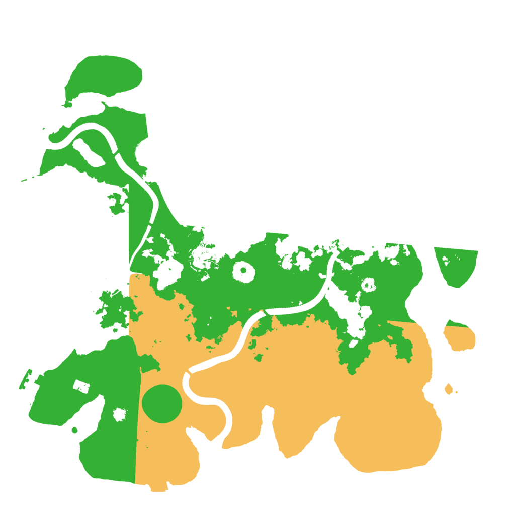 Biome Rust Map: Procedural Map, Size: 3500, Seed: 86443