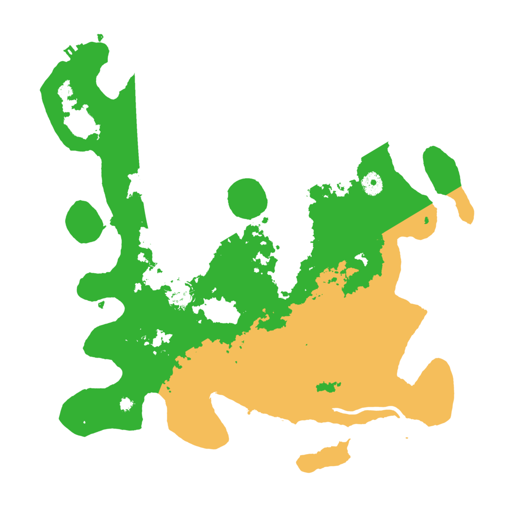 Biome Rust Map: Procedural Map, Size: 3500, Seed: 613563613