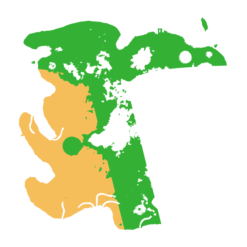 Biome Rust Map: Procedural Map, Size: 3500, Seed: 932472345